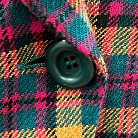 ⭐️ Vintage Valentino Miss V Plaid Blazer Made in Italy Medium - Picture 11 of 14